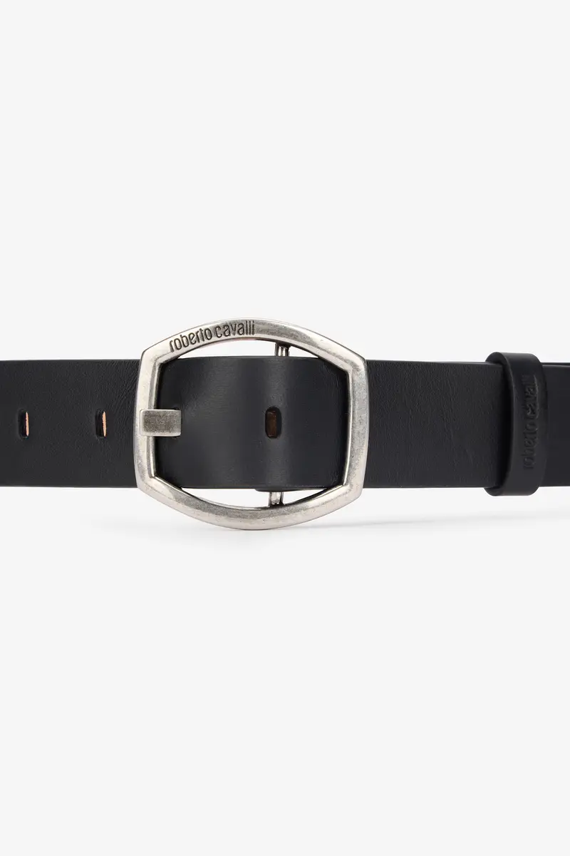 Roberto Cavalli Belt With Branded Geometric Buckle | Thumbnail 4