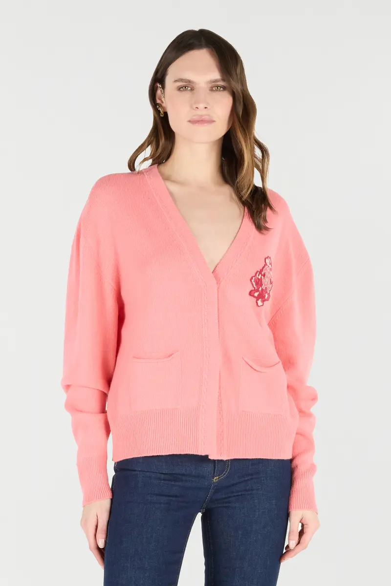 Roberto Cavalli Cardigan With Mirror Snake Monogram | Thumbnail 2 Roberto Cavalli Cardigan With Mirror Snake Monogram | Thumbnail 2