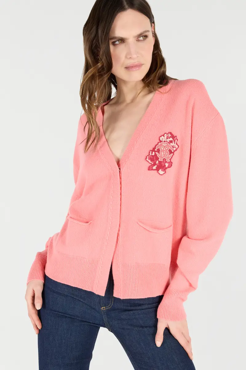 Roberto Cavalli Cardigan With Mirror Snake Monogram | Thumbnail 4 Roberto Cavalli Cardigan With Mirror Snake Monogram | Thumbnail 4