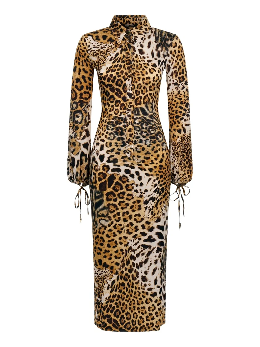 Leopard Print Midi Dress Leopard Print Midi Dress