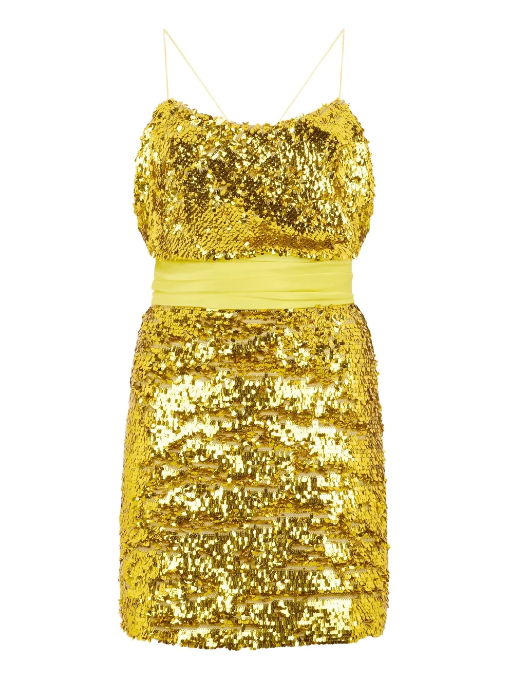 Yellow Dress With Sequins