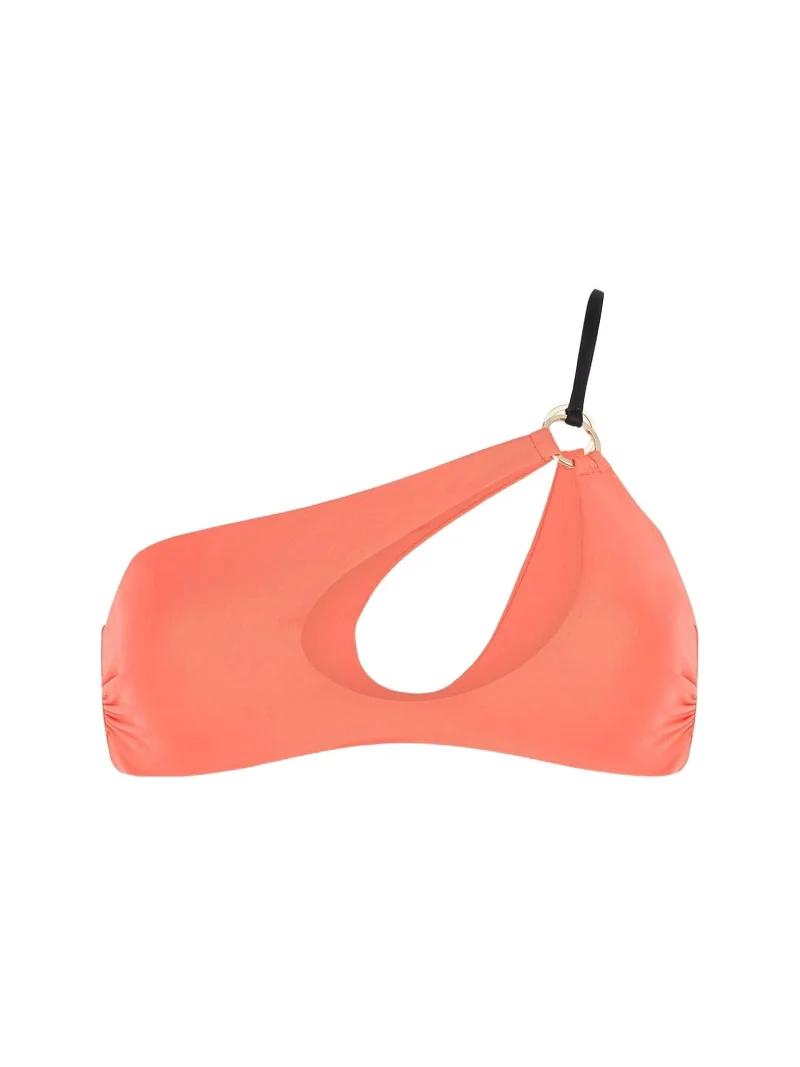 Roberto Cavalli Cut-out one-shoulder bikini top