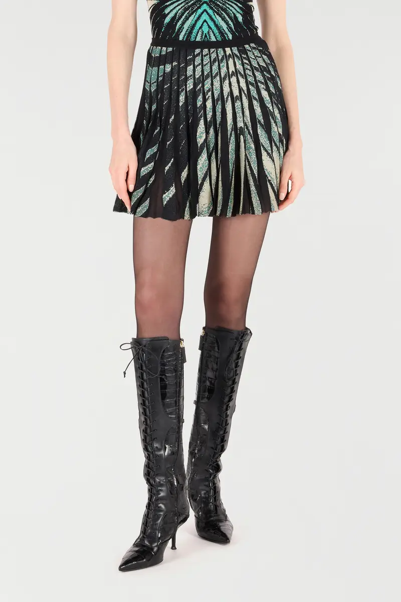 Roberto Cavalli Ray Of Sea Print Skirt Mini | Thumbnail 2 Roberto Cavalli Ray Of Sea Print Skirt Mini | Thumbnail 2