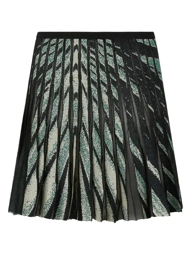 Ray Of Sea Print Skirt Mini