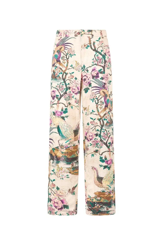 Roberto Cavalli Jeans With Oriental Bird Print | Image 1 Roberto Cavalli Jeans With Oriental Bird Print | Image 1