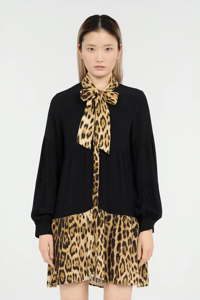 Roberto Cavalli Leopard Print Dress Mini | Thumbnail 2