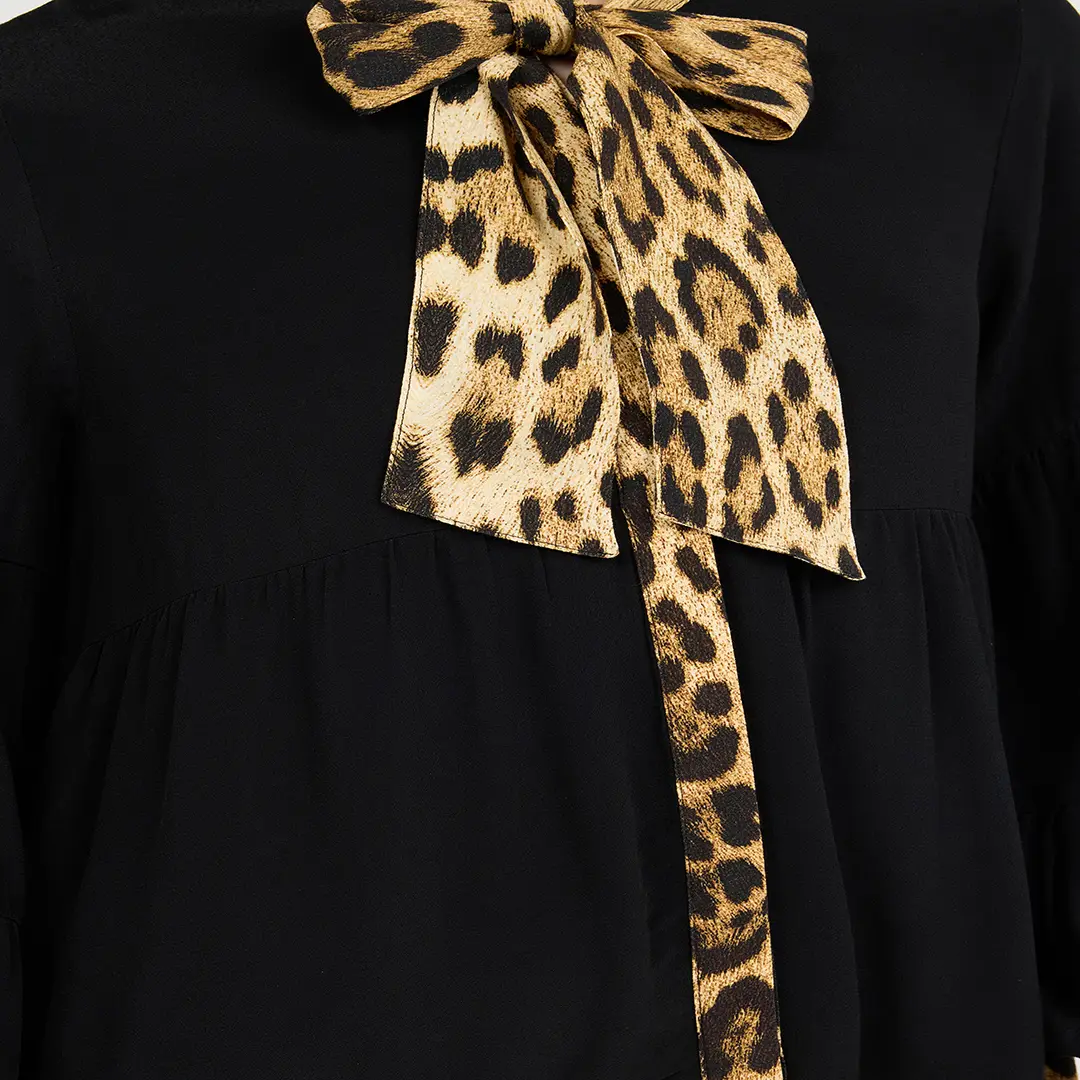 Roberto Cavalli Leopard Print Dress Mini | Thumbnail 4