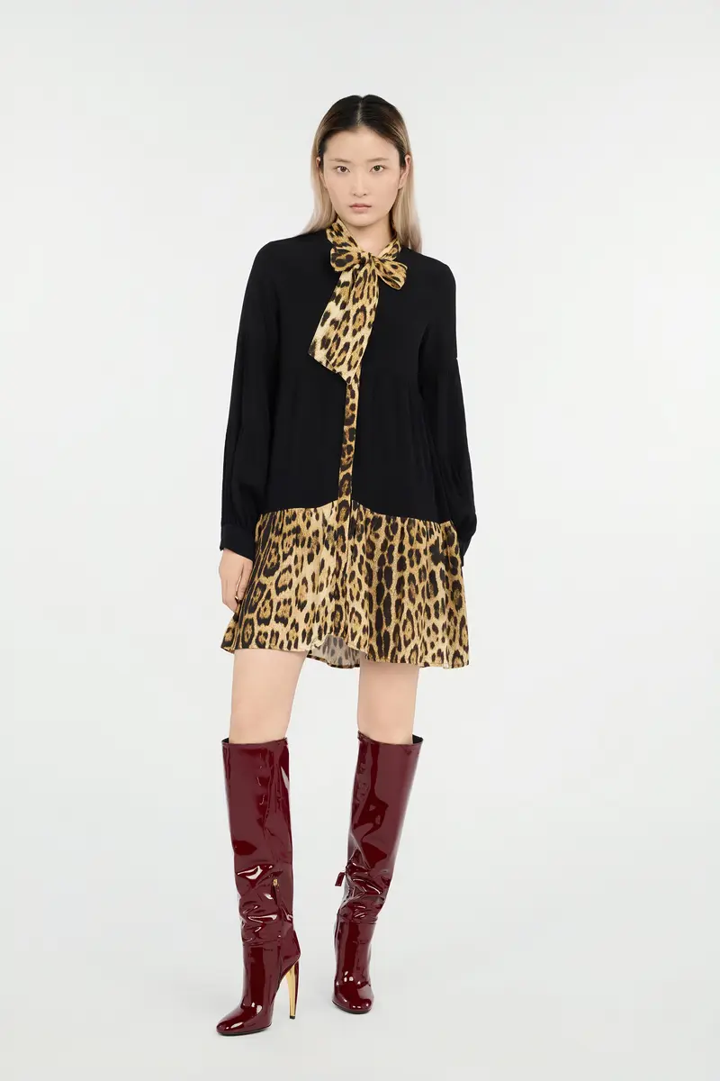 Roberto Cavalli Leopard Print Dress Mini | Thumbnail 7