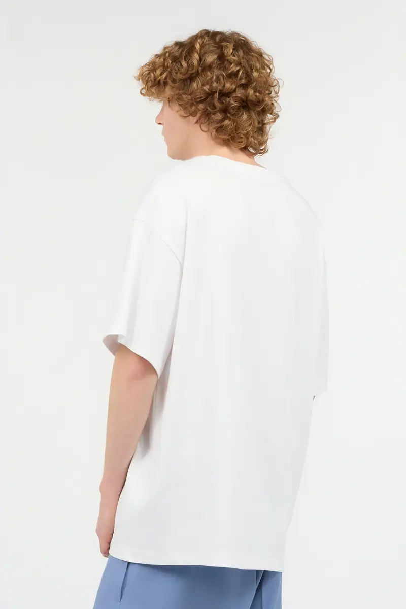 Roberto Cavalli T-Shirt With Top-Stitched Logo | Thumbnail 3