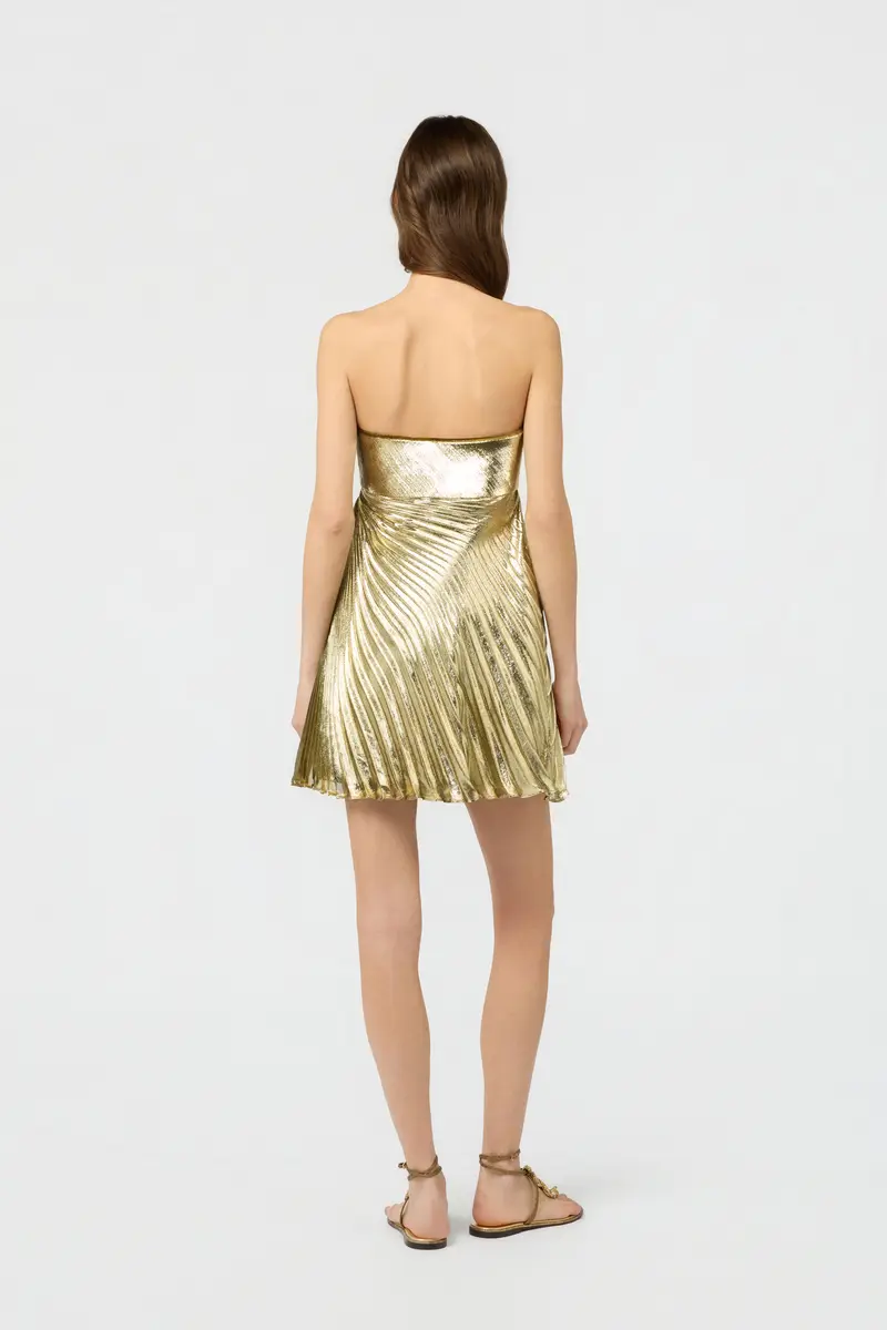 Roberto Cavalli Gold Mini Dress | Thumbnail 3 Roberto Cavalli Gold Mini Dress | Thumbnail 3