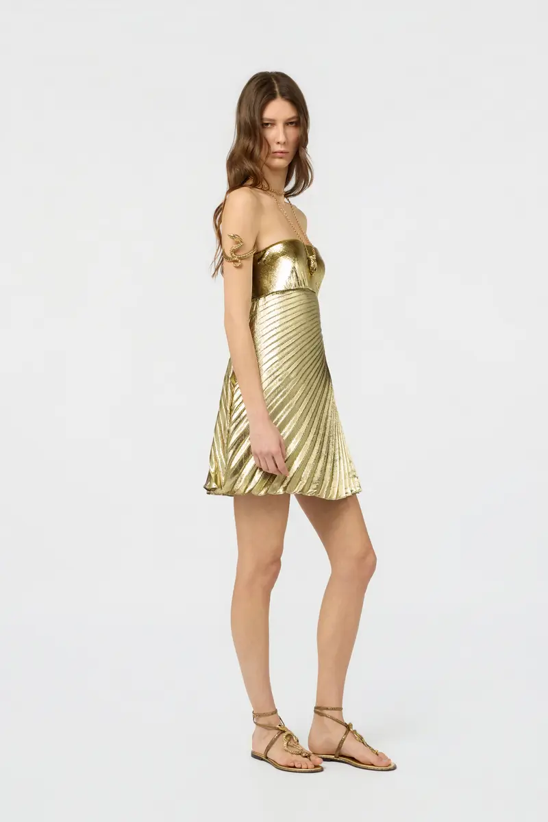 Roberto Cavalli Gold Mini Dress | Thumbnail 6 Roberto Cavalli Gold Mini Dress | Thumbnail 6