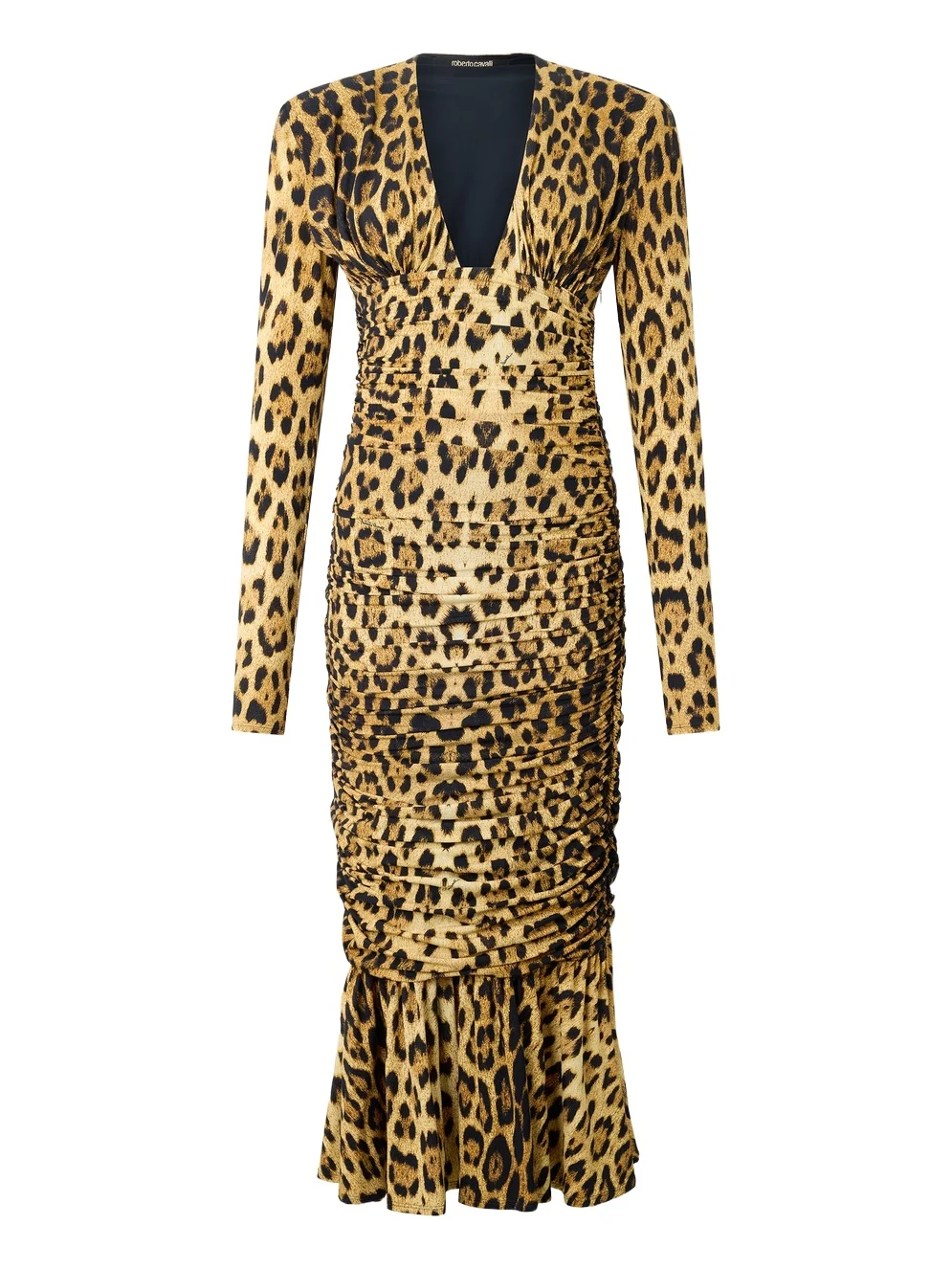 Midi Dress With Jaguar Skin Print Midi Dress With Jaguar Skin Print