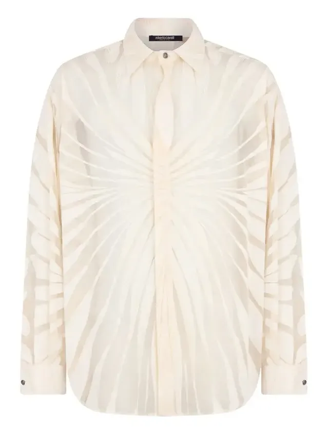 Shirt With Ray Devoré Print Shirt With Ray Devoré Print