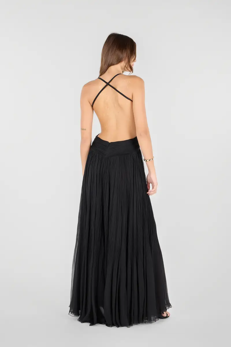 Roberto Cavalli Draped backless silk dress | Thumbnail 3 Roberto Cavalli Draped backless silk dress | Thumbnail 3