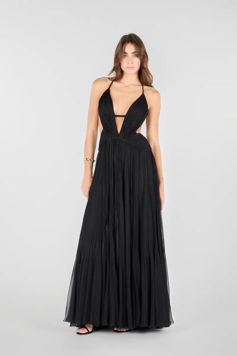 Roberto Cavalli Draped backless silk dress | Thumbnail 7 Roberto Cavalli Draped backless silk dress | Thumbnail 7