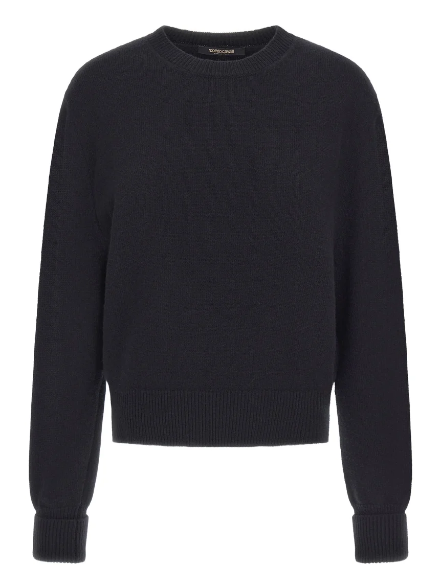 Roberto Cavalli Cropped Knit Sweater