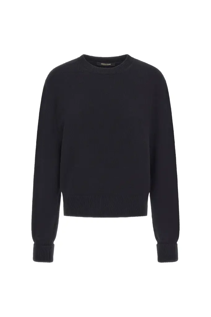 Roberto Cavalli Cropped Knit Sweater