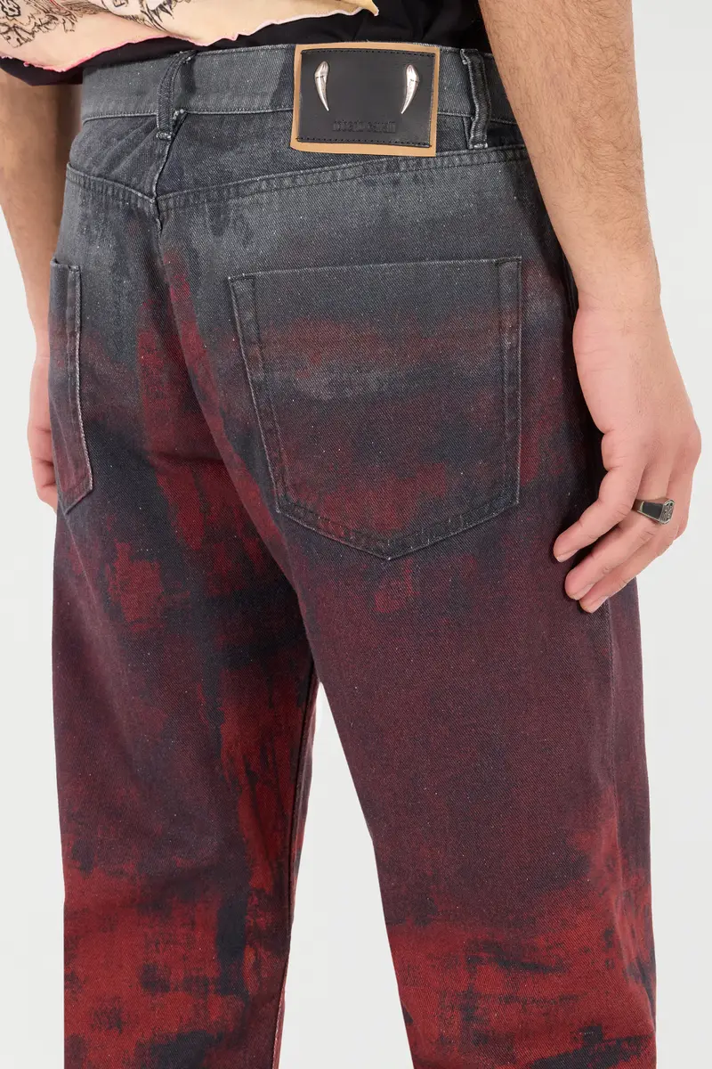 Roberto Cavalli Jeans With A Mottled Print Effect | Thumbnail 6 Roberto Cavalli Jeans With A Mottled Print Effect | Thumbnail 6