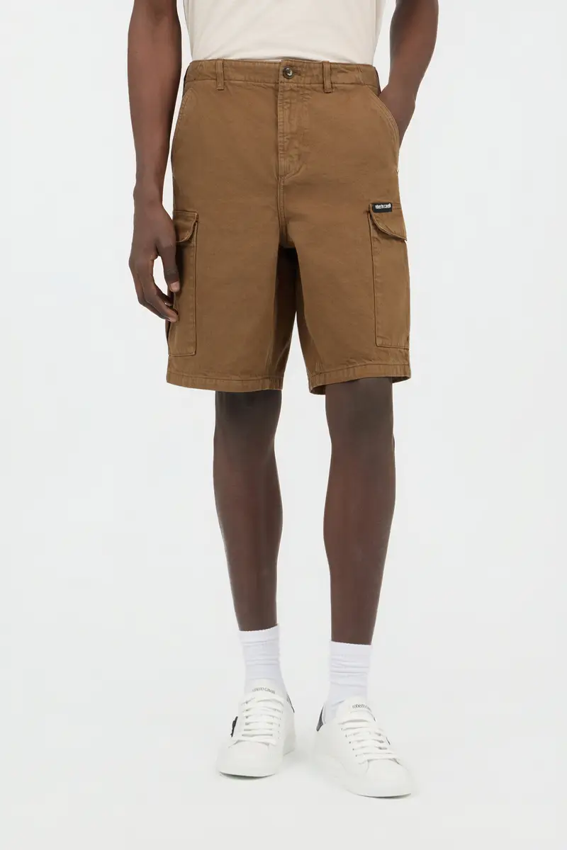 Roberto Cavalli Brown Cargo Bermuda Shorts | Thumbnail 2 Roberto Cavalli Brown Cargo Bermuda Shorts | Thumbnail 2