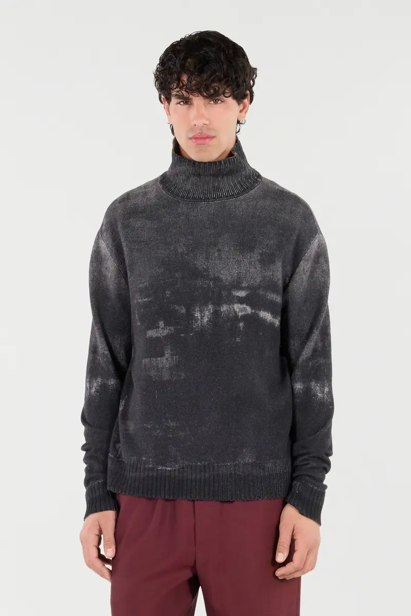 Roberto Cavalli Turtle-Neck Wool Sweater | Thumbnail 2 Roberto Cavalli Turtle-Neck Wool Sweater | Thumbnail 2