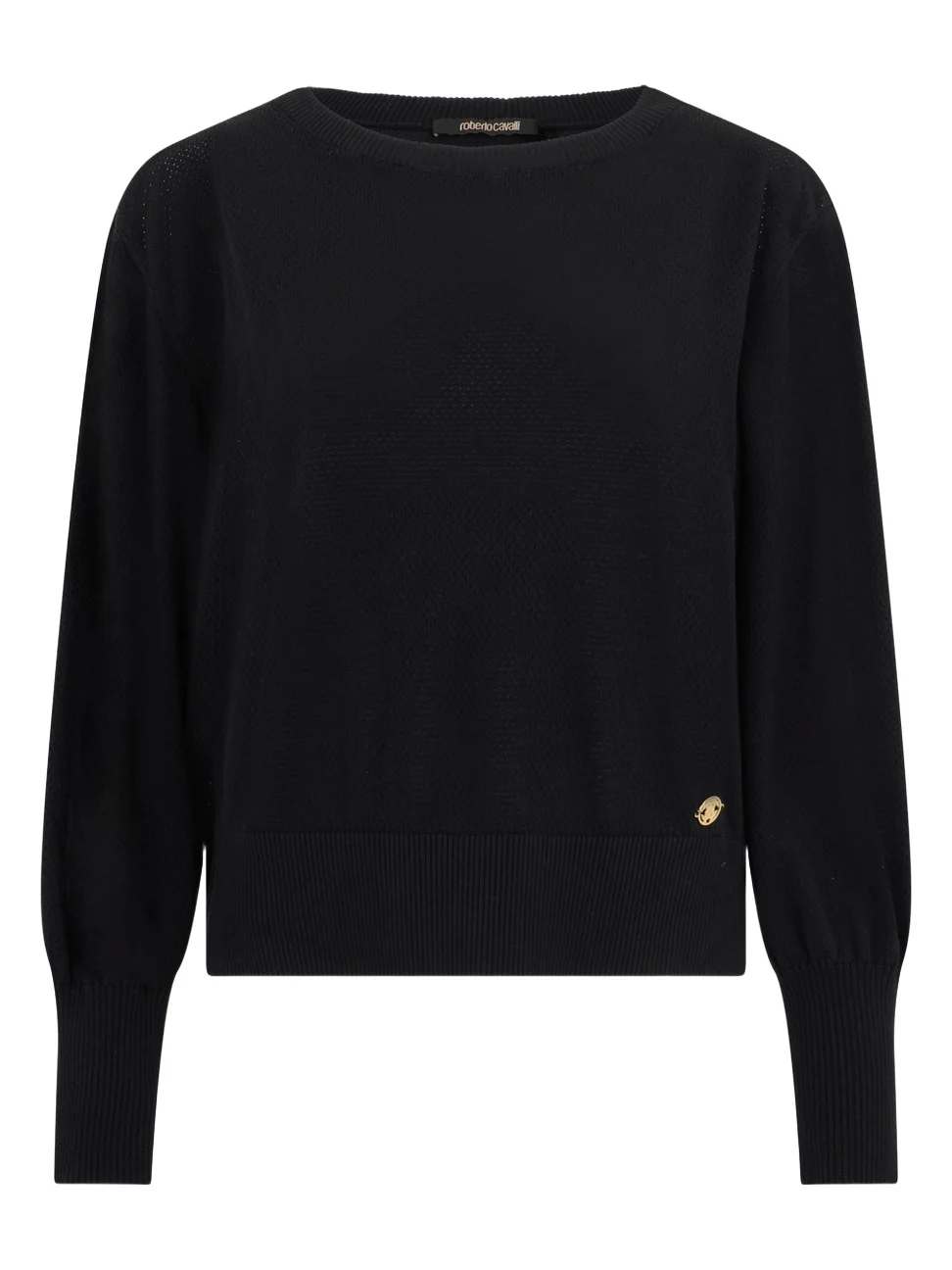 Roberto Cavalli Black Viscose Sweater