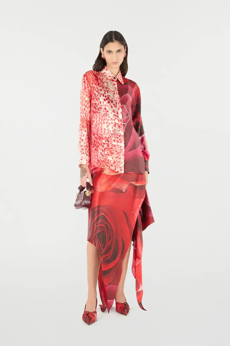 Roberto Cavalli Shirt With Jaguar Skin And Rose Print | Thumbnail 7 Roberto Cavalli Shirt With Jaguar Skin And Rose Print | Thumbnail 7
