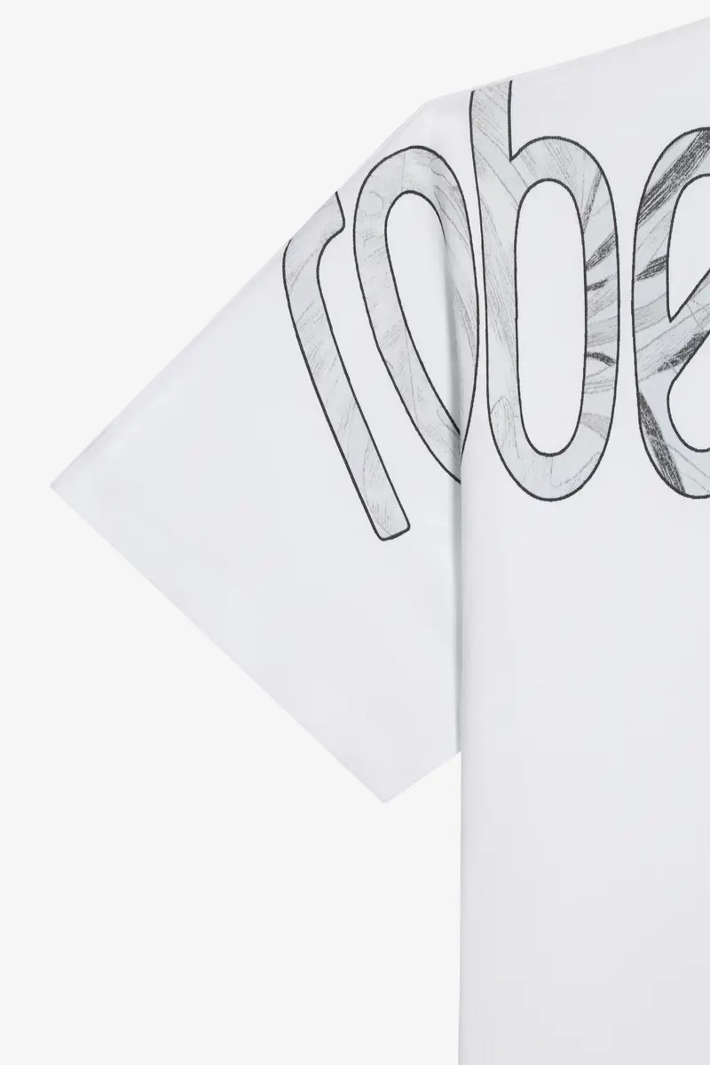Roberto Cavalli Logo Print Cotton T-shirt | Thumbnail 5