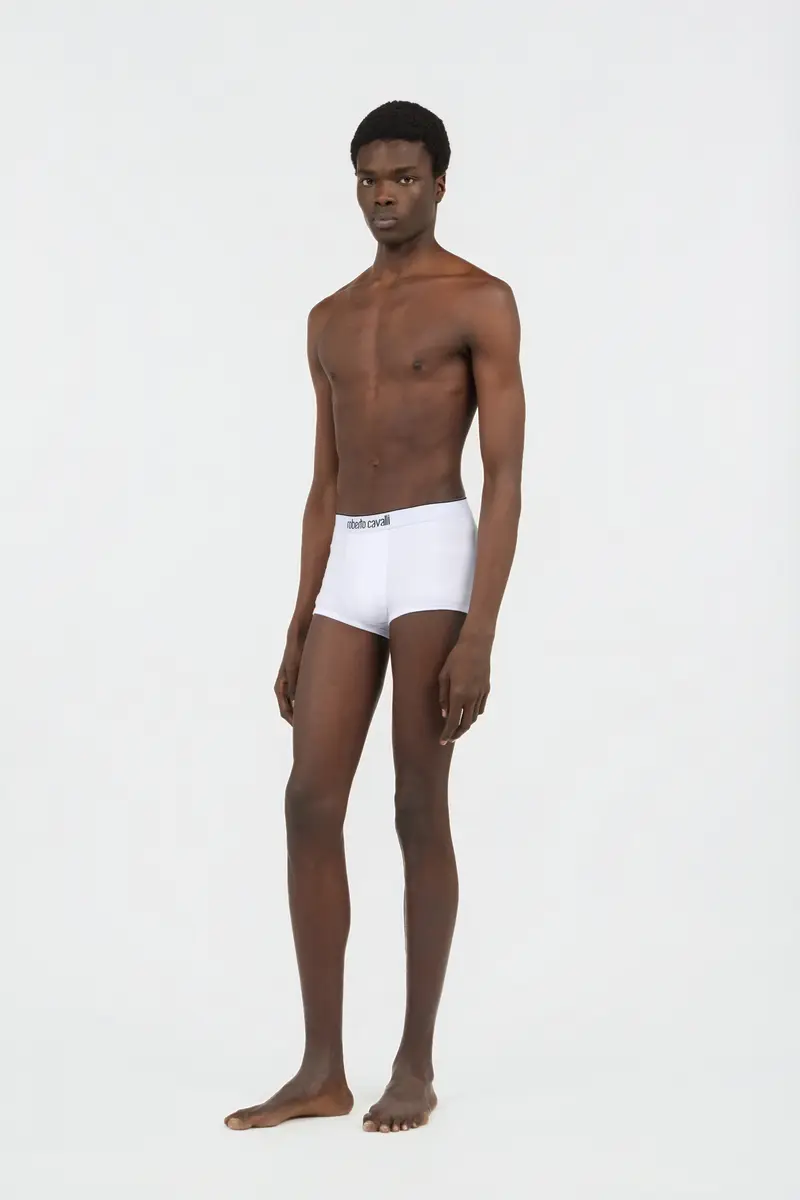Roberto Cavalli White Cotton Boxers Bi-Pack | Thumbnail 6