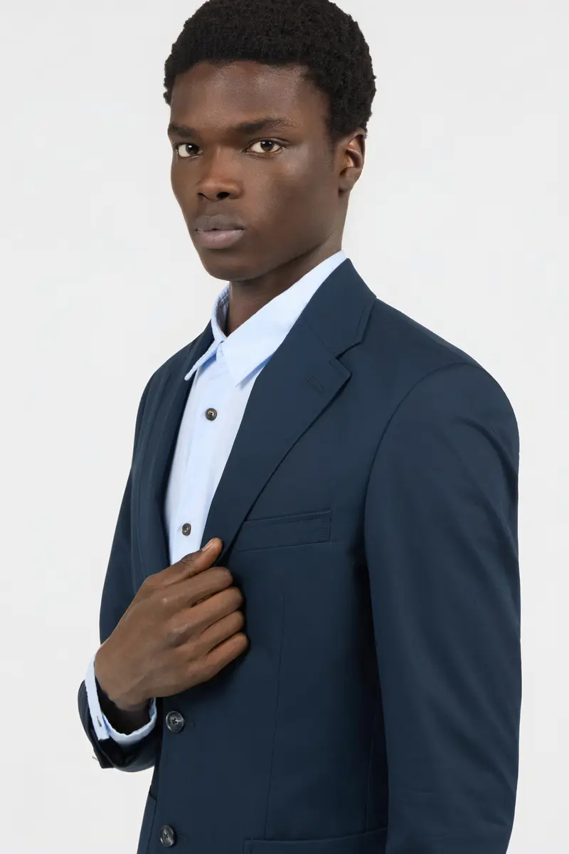 Roberto Cavalli Blue Cotton Suit | Thumbnail 4 Roberto Cavalli Blue Cotton Suit | Thumbnail 4