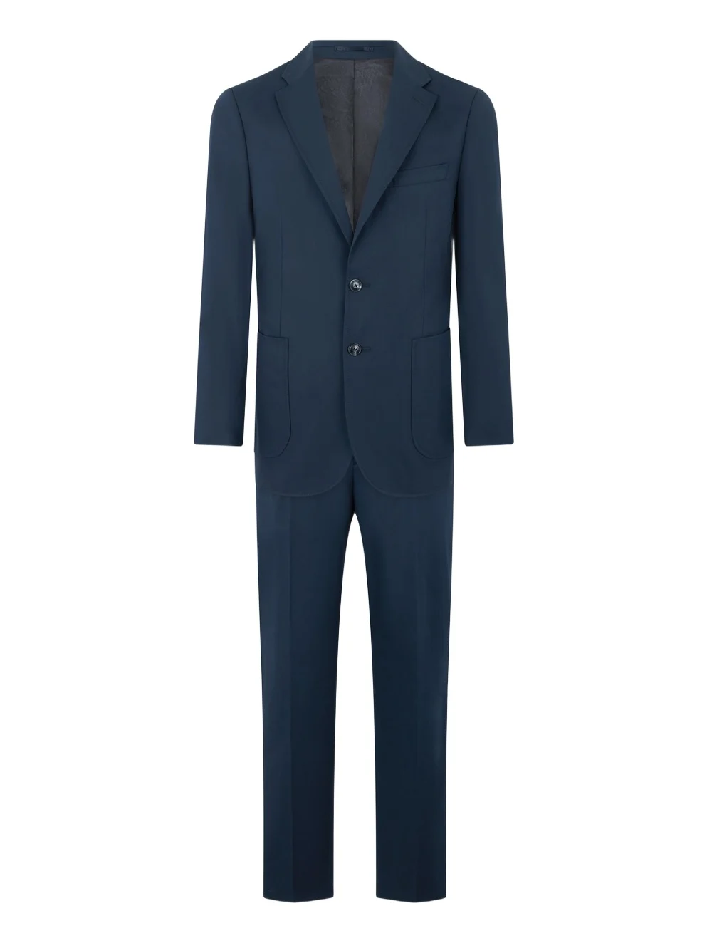 Roberto Cavalli Blue Cotton Suit