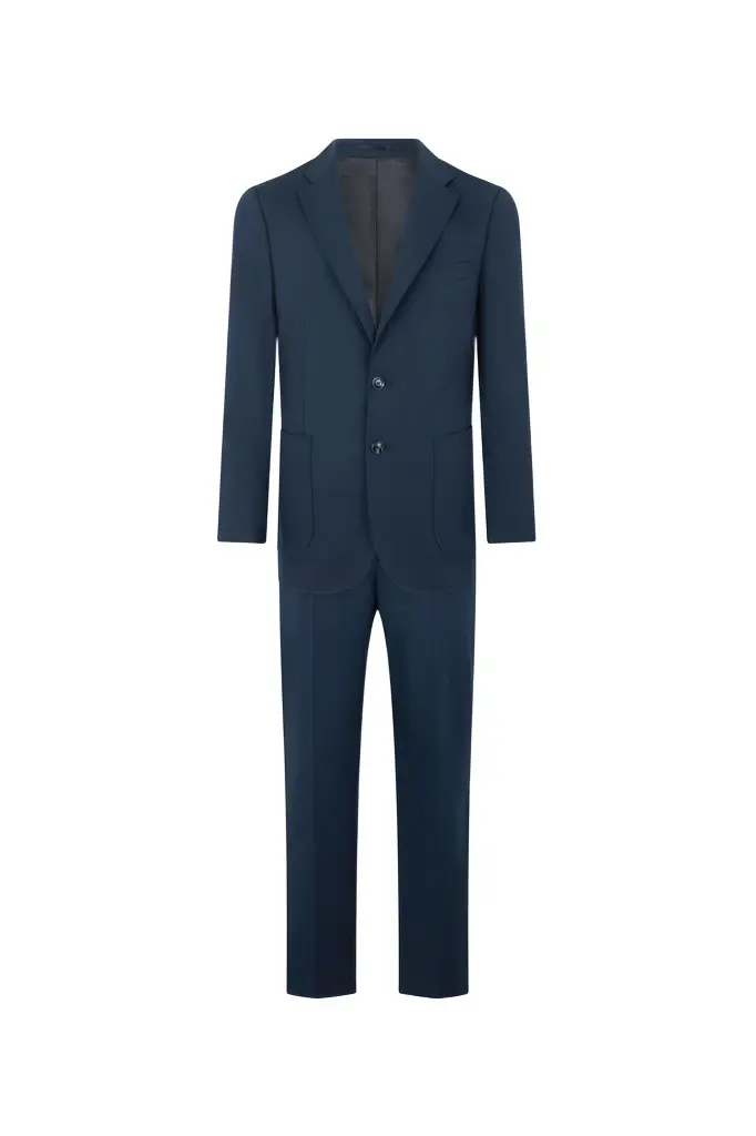 Roberto Cavalli Blue Cotton Suit | Image 1 Roberto Cavalli Blue Cotton Suit | Image 1