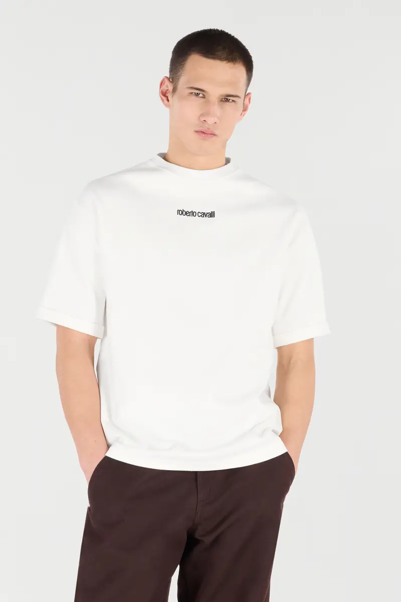Roberto Cavalli T-Shirt With Embroidered Logo | Thumbnail 2 Roberto Cavalli T-Shirt With Embroidered Logo | Thumbnail 2