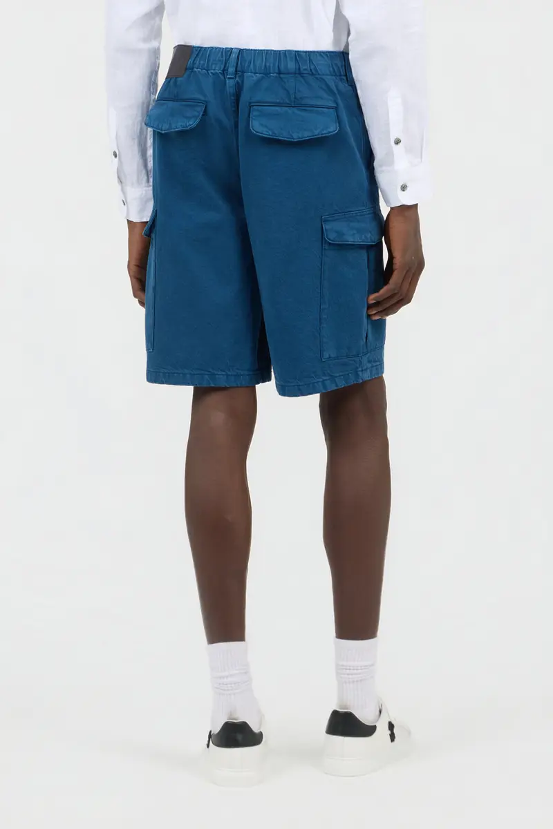 Roberto Cavalli Blue Cargo Bermuda Shorts | Thumbnail 3 Roberto Cavalli Blue Cargo Bermuda Shorts | Thumbnail 3