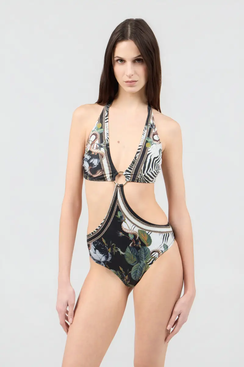Roberto Cavalli Jewellery Foulard Print One-Piece | Thumbnail 2