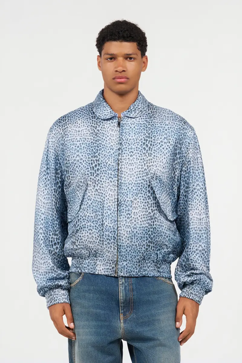 Roberto Cavalli Reversible Bomber Jacket with Baby Jaguar Print | Thumbnail 2