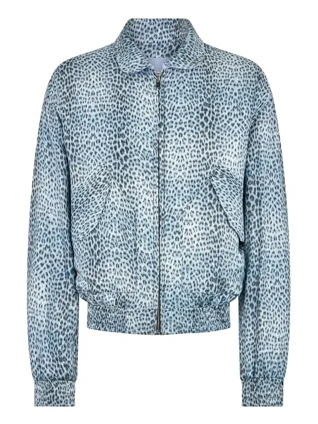 Reversible Bomber Jacket with Baby Jaguar Print Reversible Bomber Jacket with Baby Jaguar Print