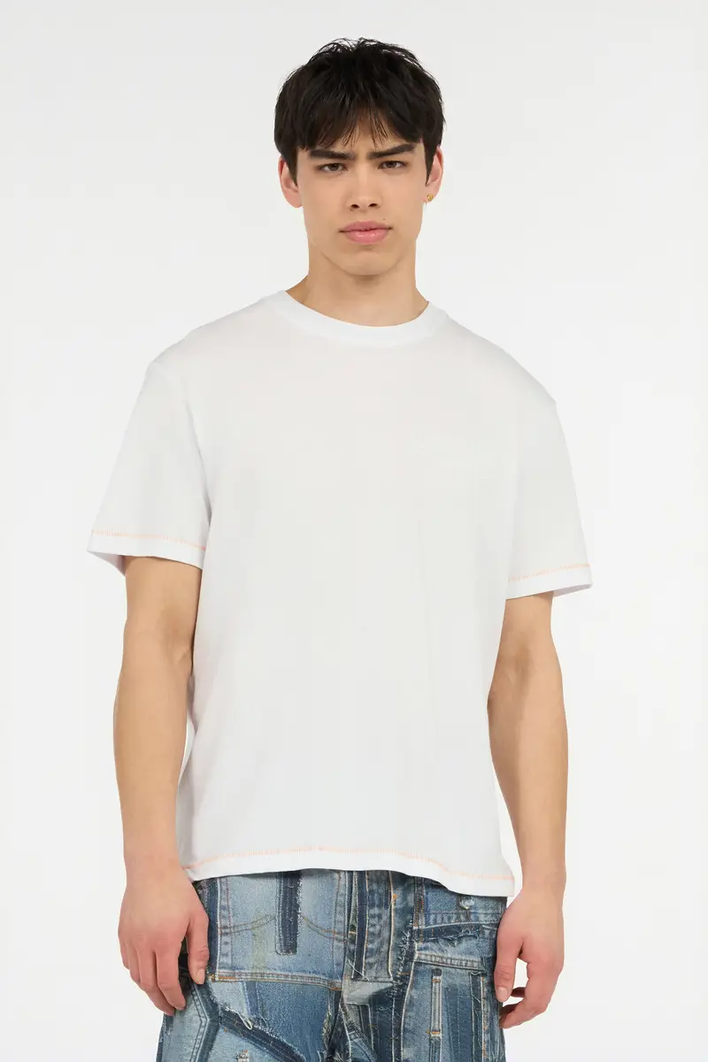 Roberto Cavalli T-Shirt With JC Monogram And Contrasting Topstitching | Thumbnail 2
