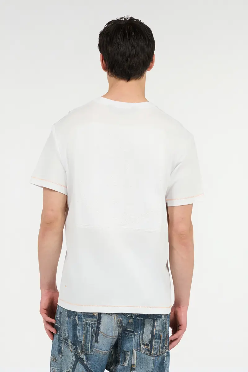 Roberto Cavalli T-Shirt With JC Monogram And Contrasting Topstitching | Thumbnail 3