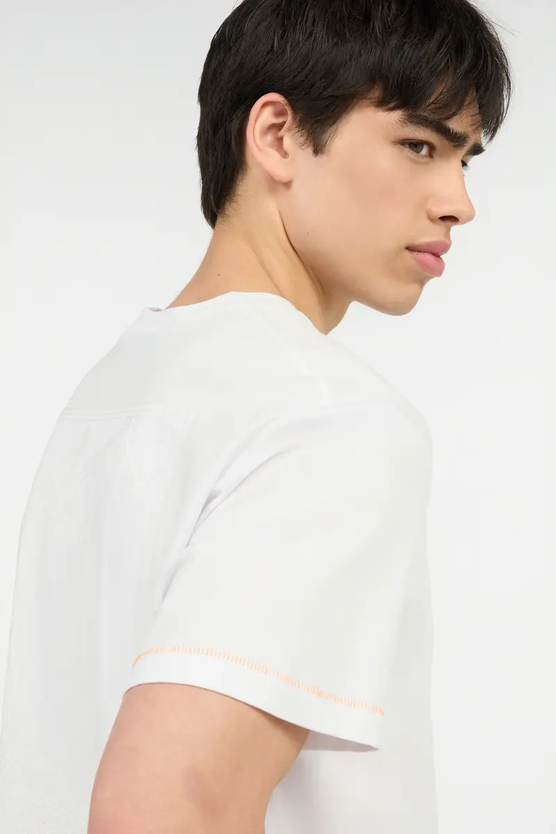 Roberto Cavalli T-Shirt With JC Monogram And Contrasting Topstitching | Thumbnail 5