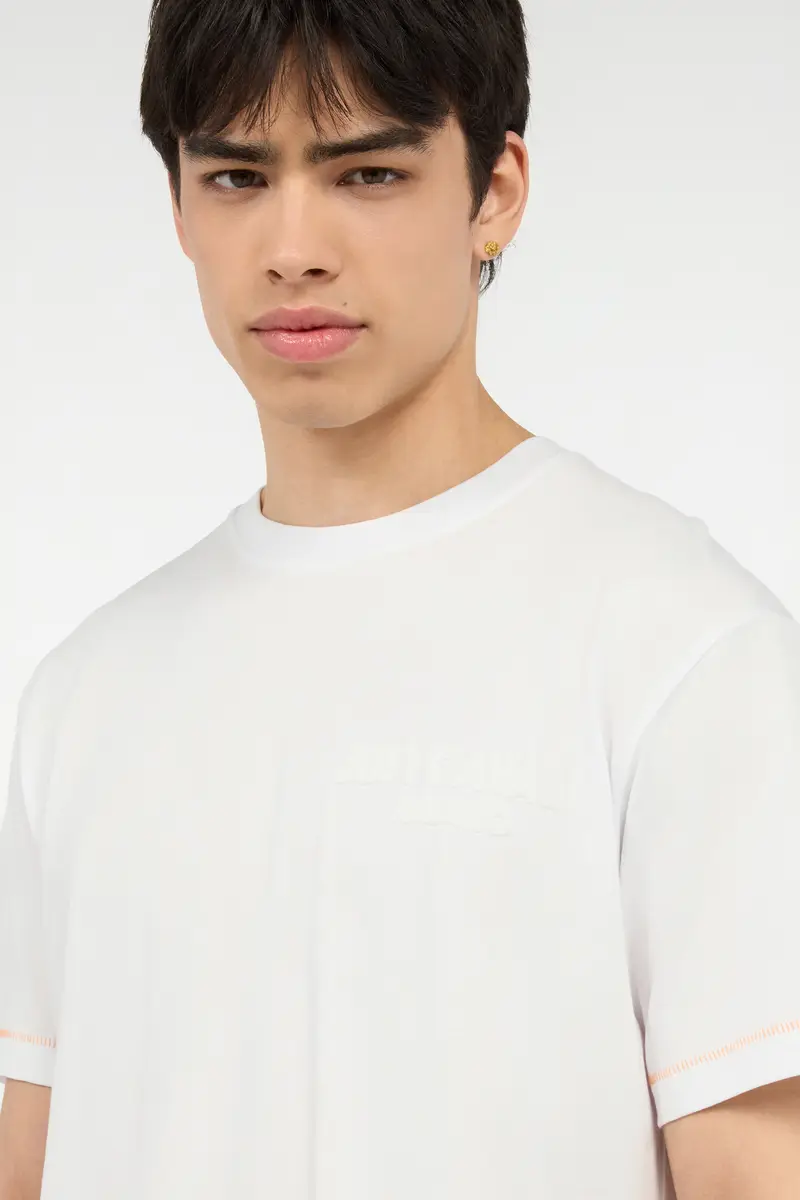 Roberto Cavalli T-Shirt With JC Monogram And Contrasting Topstitching | Thumbnail 6