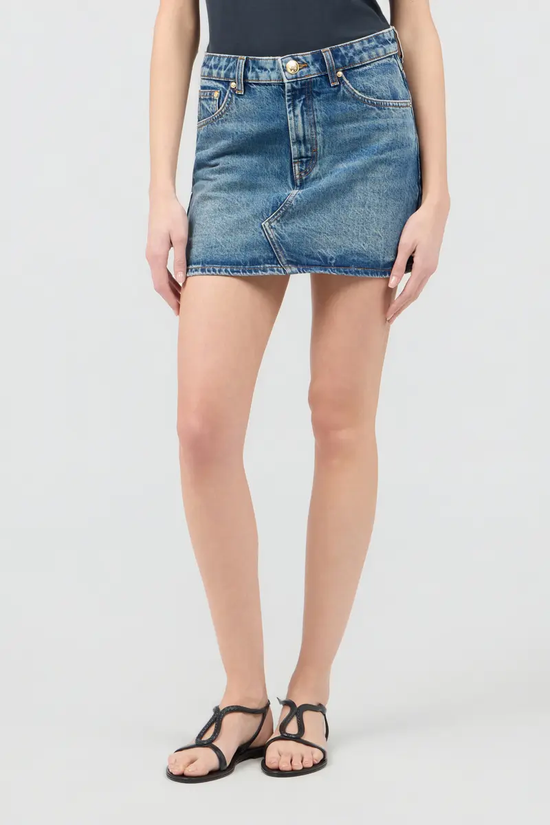 Roberto Cavalli Blue Denim Mini Skirt | Thumbnail 2 Roberto Cavalli Blue Denim Mini Skirt | Thumbnail 2