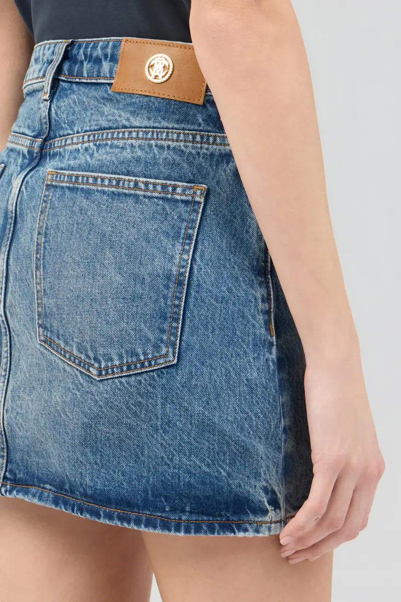 Roberto Cavalli Blue Denim Mini Skirt | Thumbnail 5 Roberto Cavalli Blue Denim Mini Skirt | Thumbnail 5