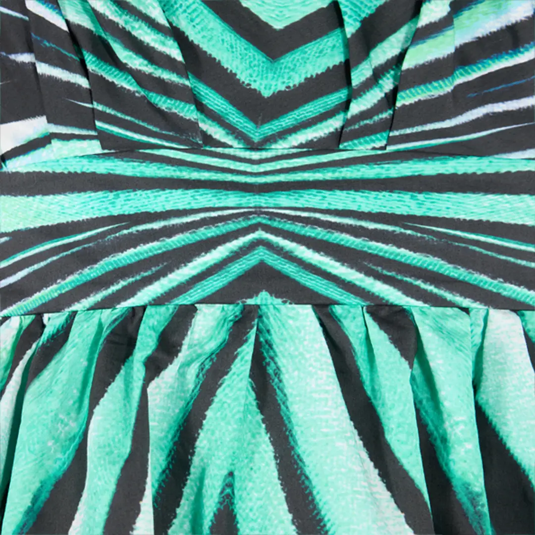 Roberto Cavalli Ray of Sea Print Dress Mini | Thumbnail 4 Roberto Cavalli Ray of Sea Print Dress Mini | Thumbnail 4