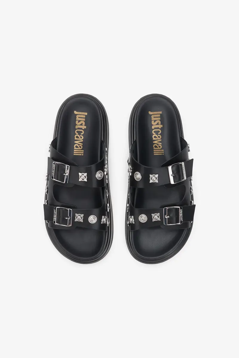 Roberto Cavalli Black Summer Sandals | Thumbnail 3 Roberto Cavalli Black Summer Sandals | Thumbnail 3