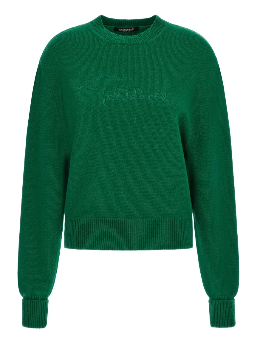 Roberto Cavalli Cropped Knit Sweater