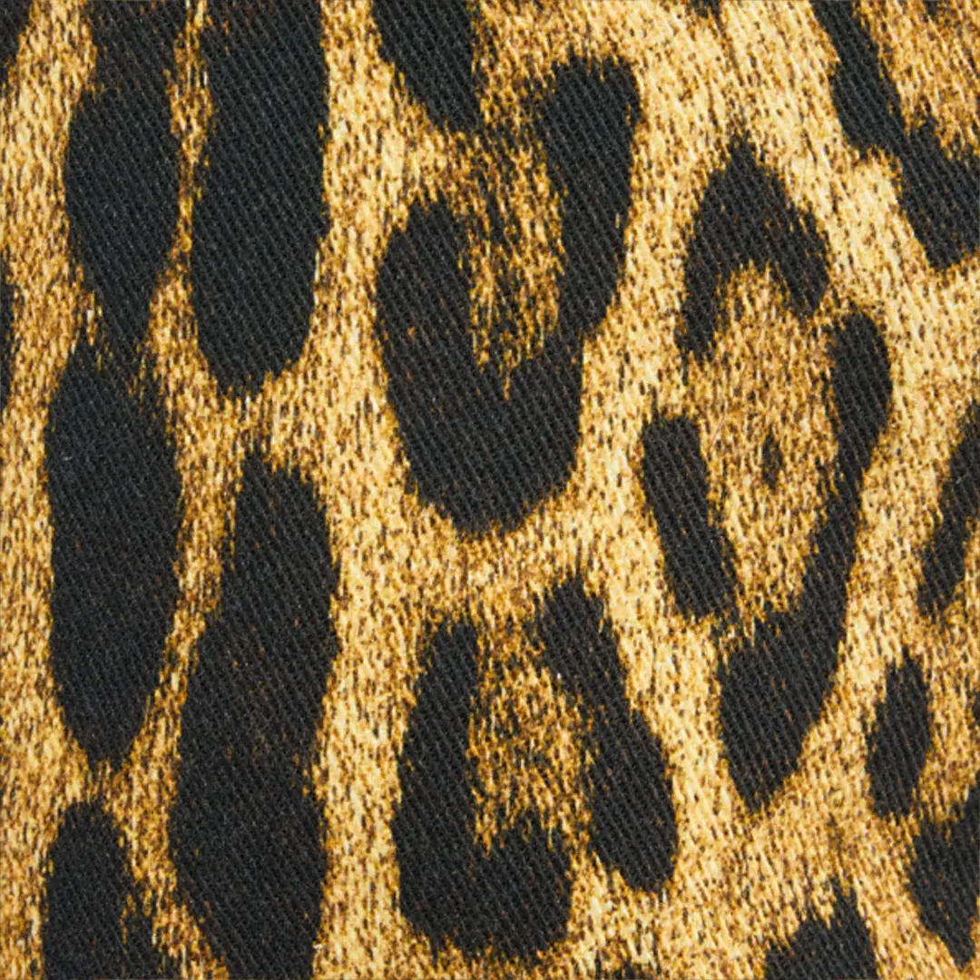 Roberto Cavalli Denim Jeans With Jaguar Skin Print | Thumbnail 4