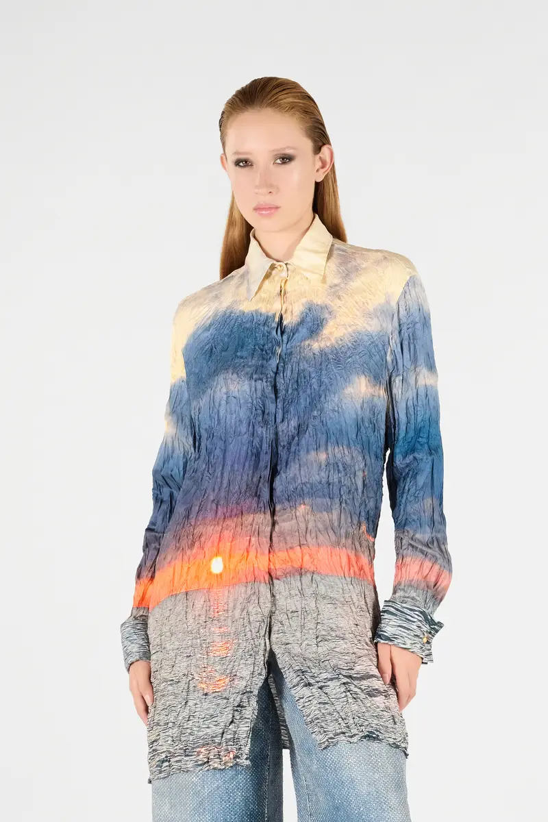 Roberto Cavalli Sunrise Print Dress | Thumbnail 2 Roberto Cavalli Sunrise Print Dress | Thumbnail 2