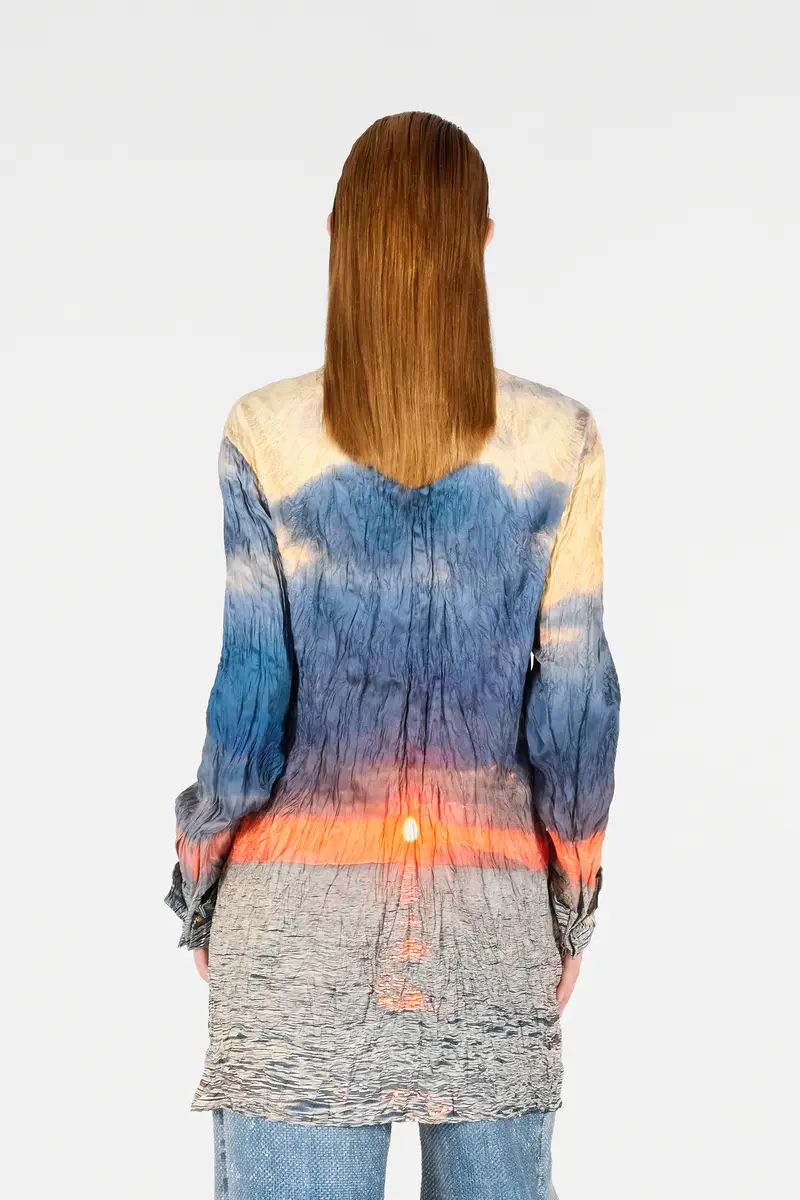 Roberto Cavalli Sunrise Print Dress | Thumbnail 3 Roberto Cavalli Sunrise Print Dress | Thumbnail 3
