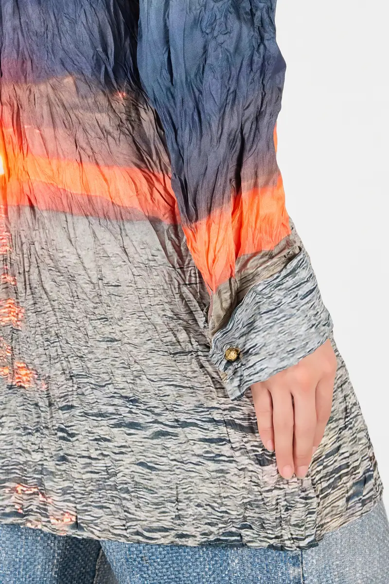 Roberto Cavalli Sunrise Print Dress | Thumbnail 6 Roberto Cavalli Sunrise Print Dress | Thumbnail 6