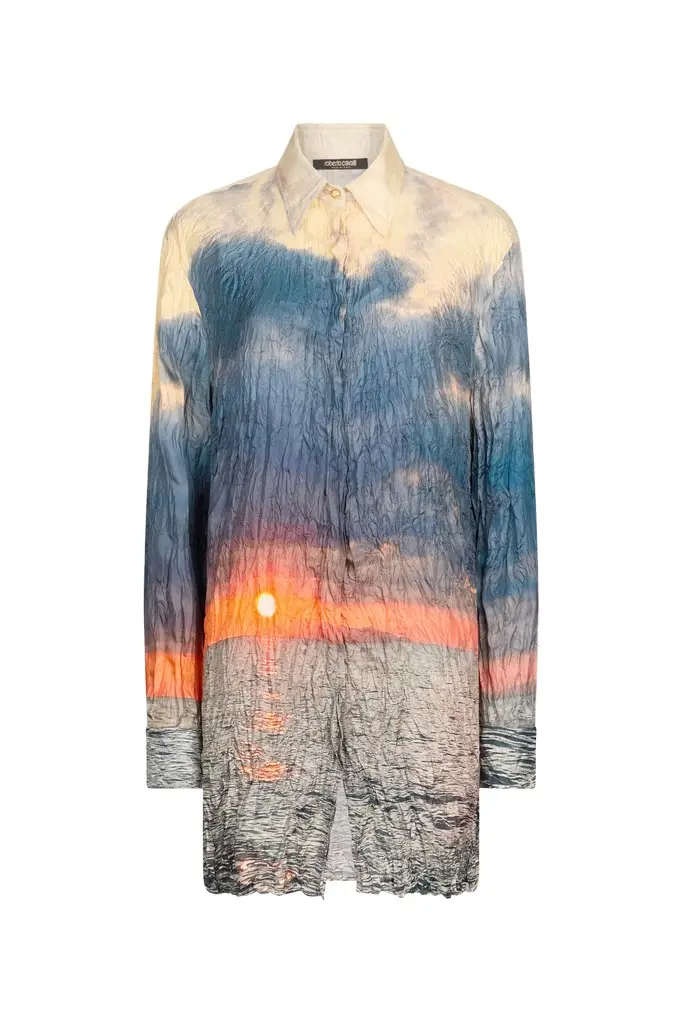 Roberto Cavalli Sunrise Print Dress